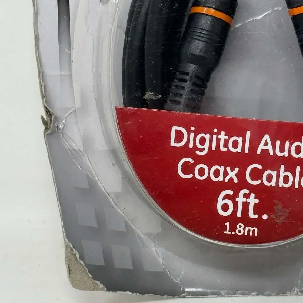 NEW GE 73324 Digital Audio Coaxial Cable 6-foot New Old Stock